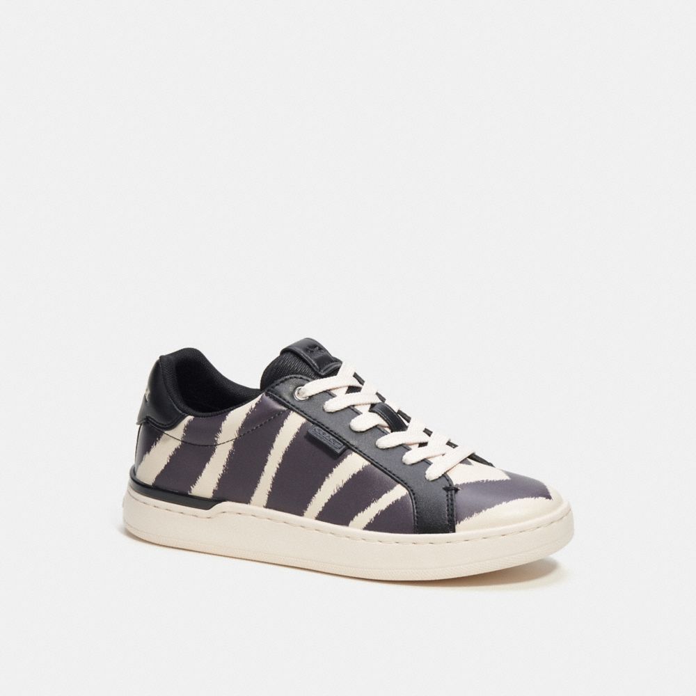 Sneakers Donna Coach Lowline Low Top With Print Nere Bianche | ITZUZ379