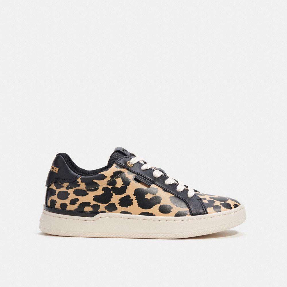 Sneakers Donna Coach Lowline Low Top With Print Leopardate | ITLIL378