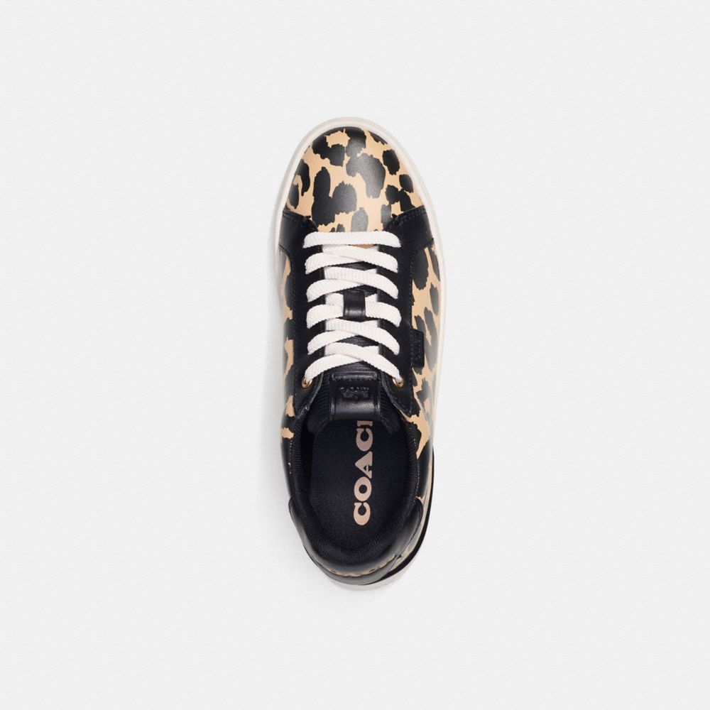 Sneakers Donna Coach Lowline Low Top With Print Leopardate | ITLIL378