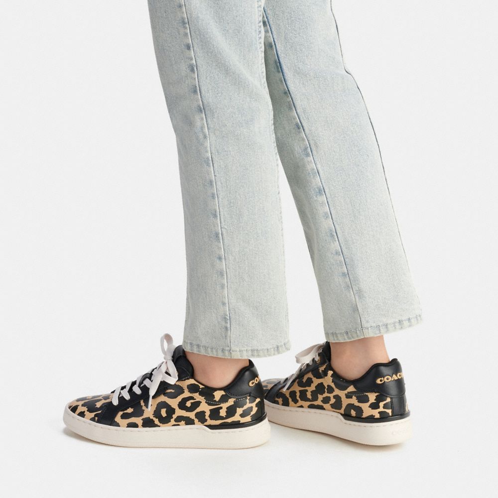 Sneakers Donna Coach Lowline Low Top With Print Leopardate | ITLIL378