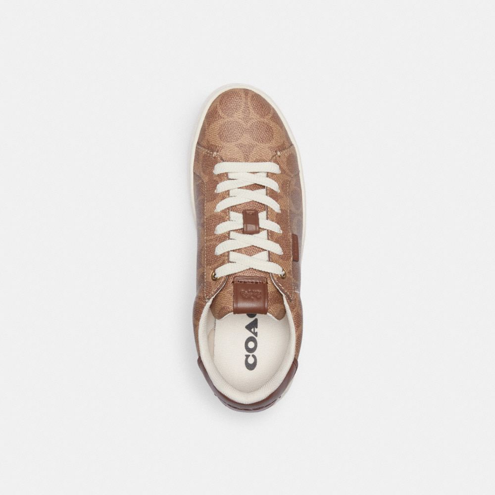 Sneakers Donna Coach Lowline Luxe Low Top Marroni | ITCTC381