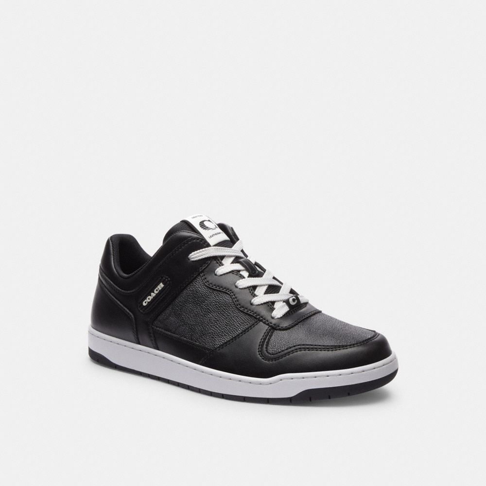 Sneakers Uomo Coach C201 In Signature Canvas Nere | ITMQP126