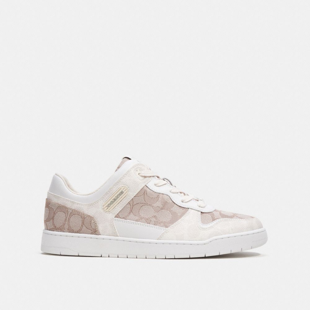 Sneakers Uomo Coach C201 In Signature Jacquard Grigie | ITBES128