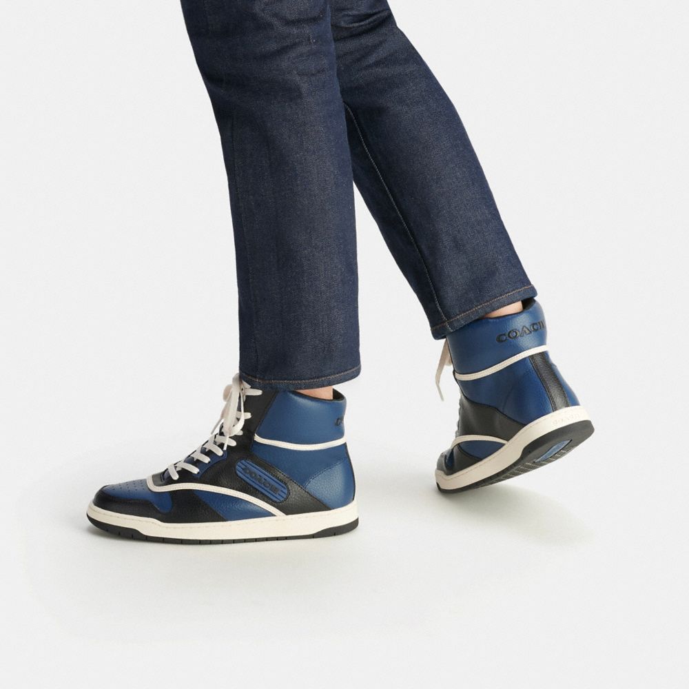 Sneakers Uomo Coach C202 High Top Blu Profondo | ITCTF130