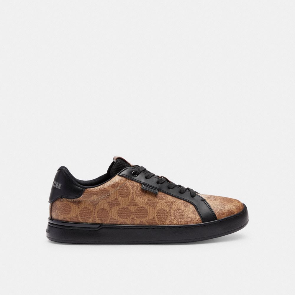 Sneakers Uomo Coach Lowline Low Top In Signature Canvas Marroni Nere | ITFDC138