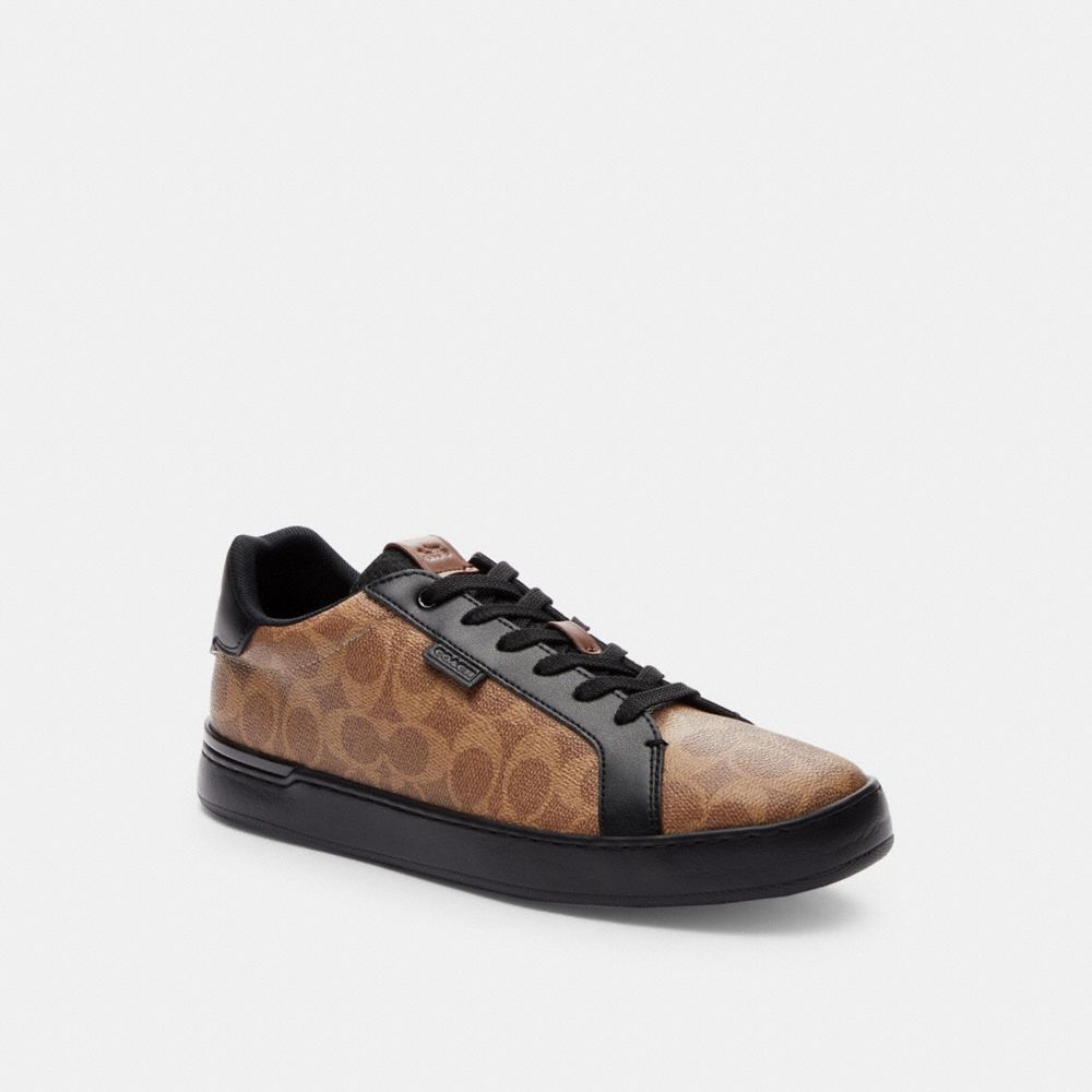 Sneakers Uomo Coach Lowline Low Top In Signature Canvas Marroni Nere | ITFDC138