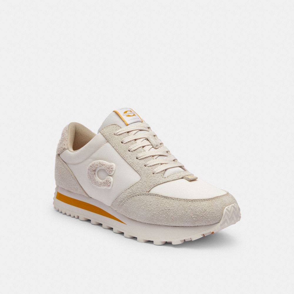 Sneakers Uomo Coach Runner Grigie Bianche | ITAHN141