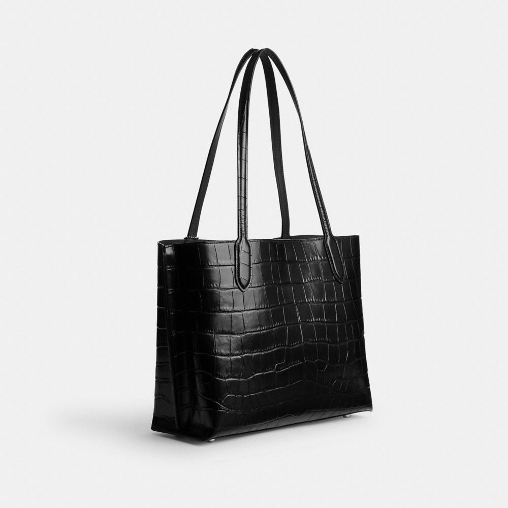 Tote Donna Coach Willow Argento Nere | ITJPC948